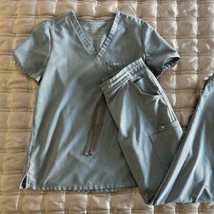 COPY - Figs scrub set- Space Grey size XS